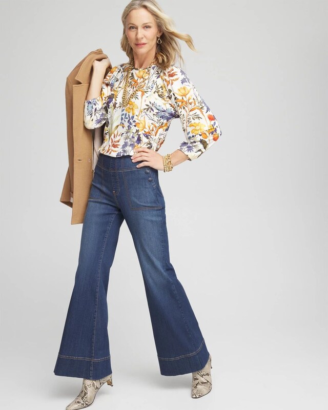 Touch of Cool Autumn Seamed Tee - image 2